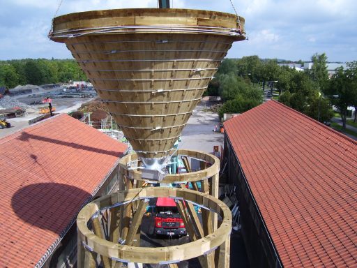 Neuaufstellung Streugutlagersilo